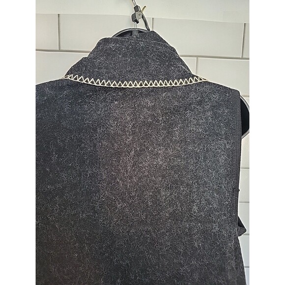 Occasionally Made Womens L Cape Wool Black Poncho Sweater Soft Comfy Casual Chic - Picture 5 of 9